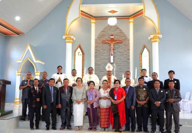 Mgr. Kornelius Sipayung, OFMCap, Resmikan Gereja Stasi Santo Yohanes Paulus II Jl. Marasi Pematangsiantar